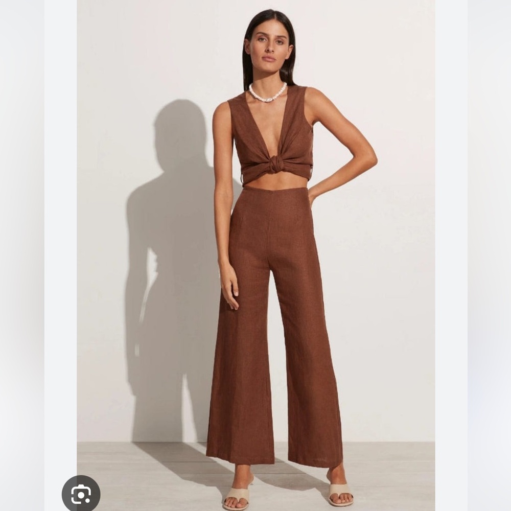 Faithfull the Brand Ottavio Pants in Cinnamon